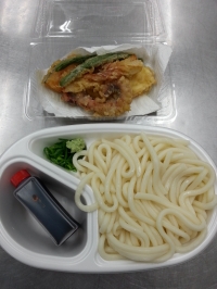 冷やし天ざるうどん